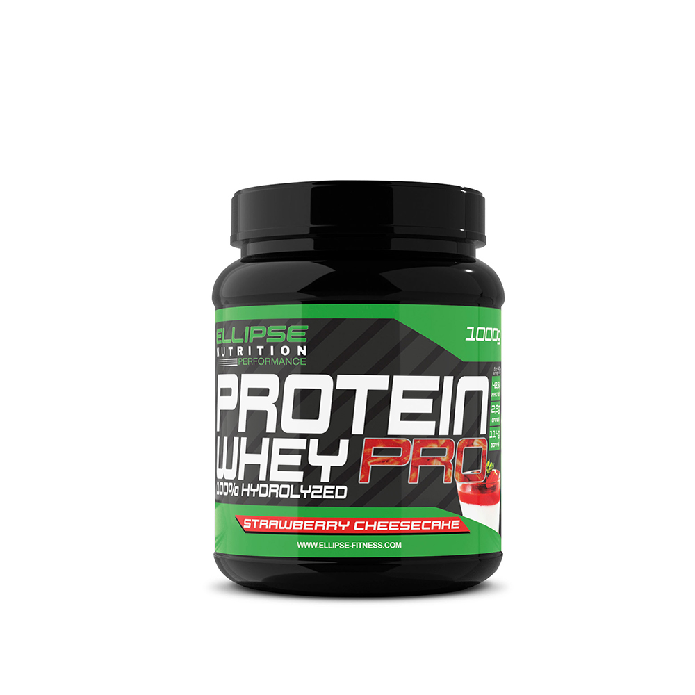 PROTEIN WHEY PRO 100% Hydrolyzed 1Kg Strawberry Cheesecake - Ellipse Fitness